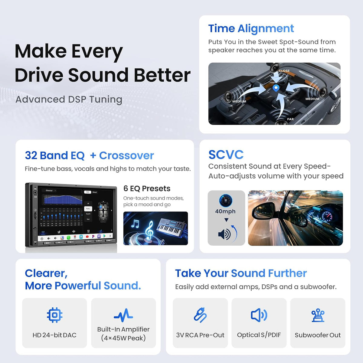 ATOTO S8L 7" Double Din Car Stereo, 4G LTE, Wireless CarPlay & Android Auto