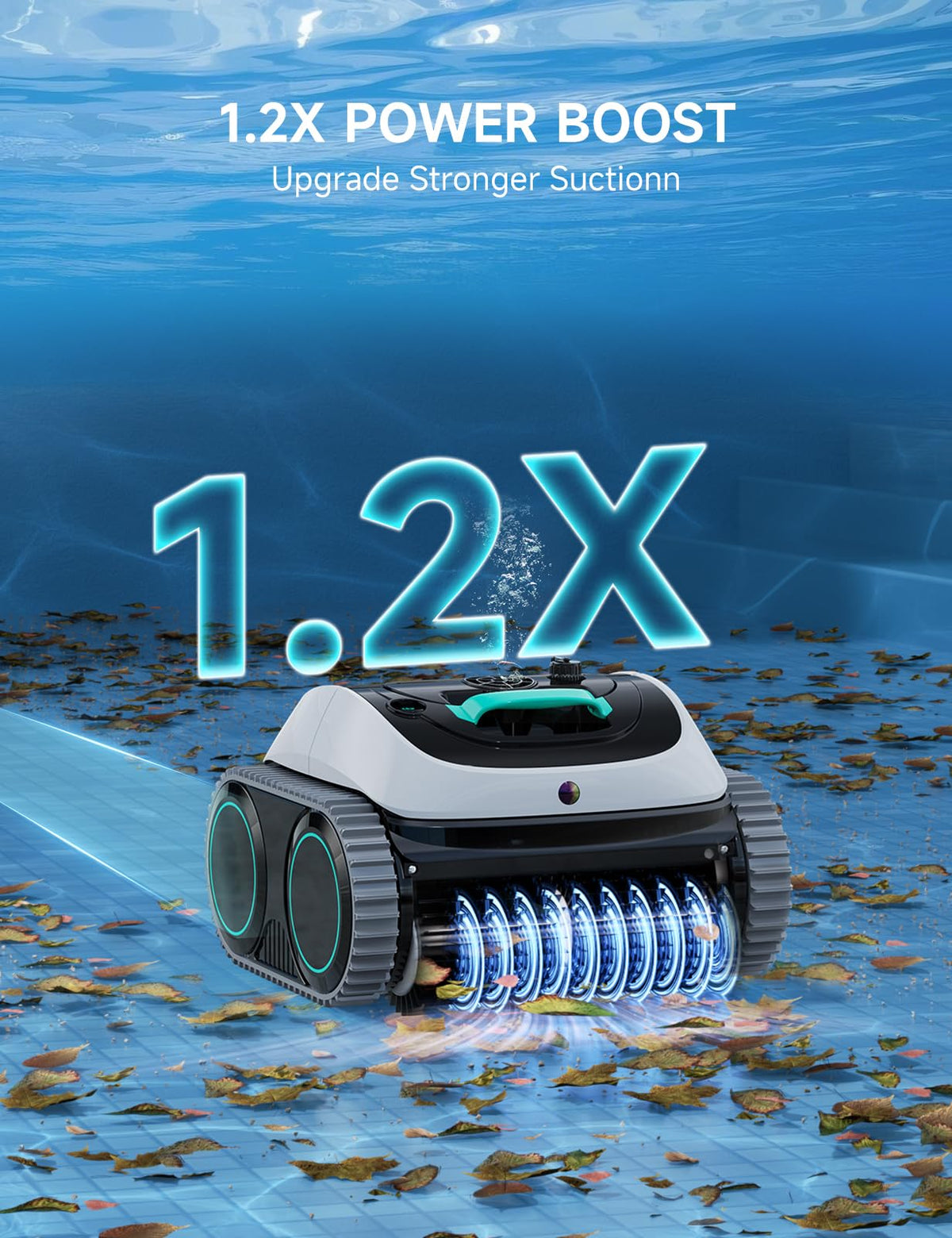 WYBOT C1 Cordless Robotic Pool Vacuum for Inground Pools, Professional | 4-in-1 Robotic Pool Cleaner for Above Ground Pool, 160 Mins Runtime, APP Countrol, Smart Navigation with Powerful Suction