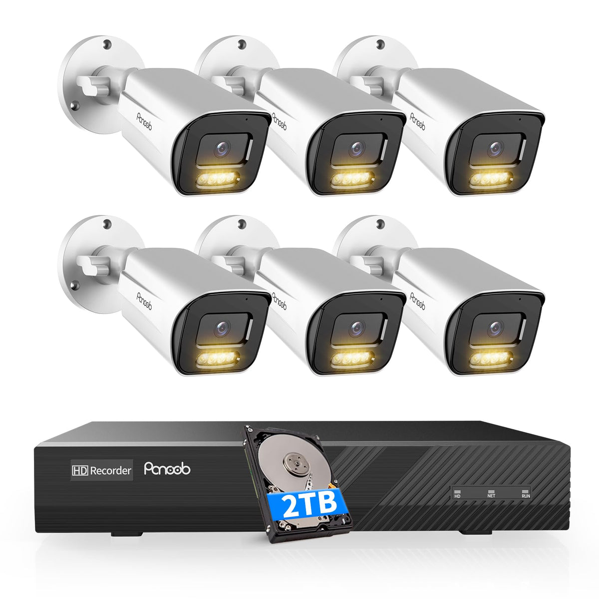 PoE 32 Channel Security Camera System with 8TB HDD, PB65A2032-5MD