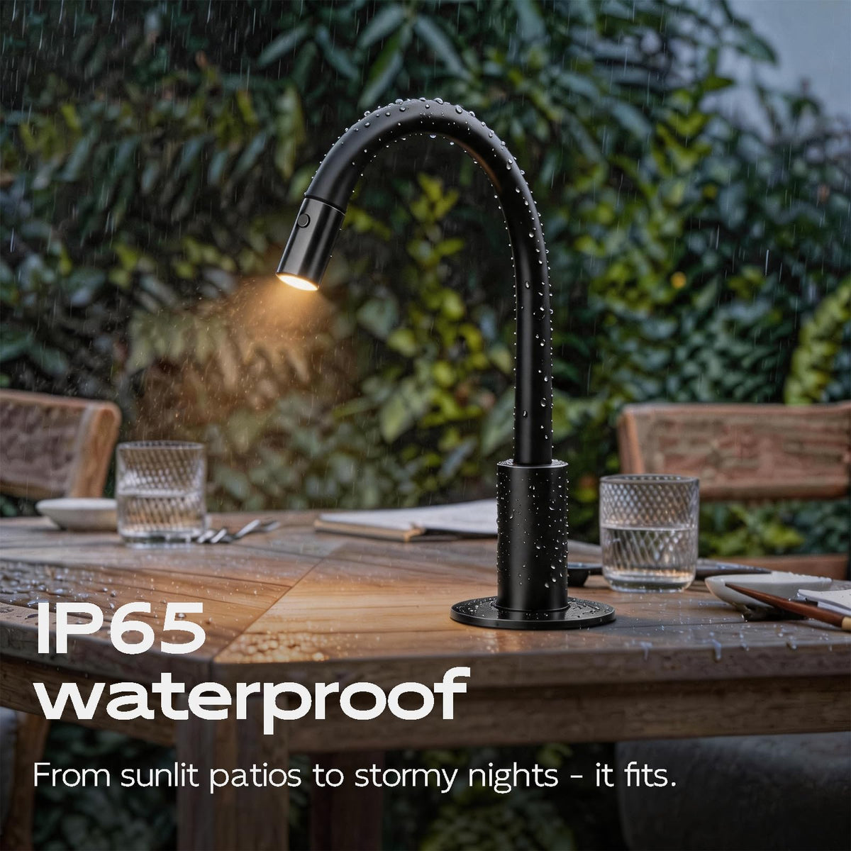 V4Light Reading Lamp, Rechargeable Gooseneck Desk Lamp, Focused LED Light