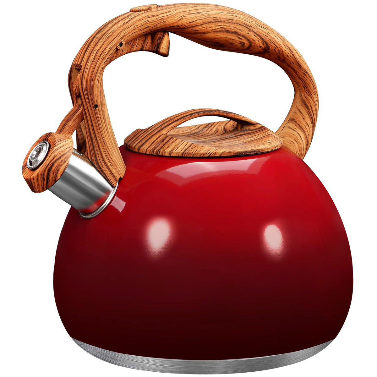 GGC Whistling Tea Kettle for Stove Top, 3.2QT/3L Stainless Steel Tea Kettle