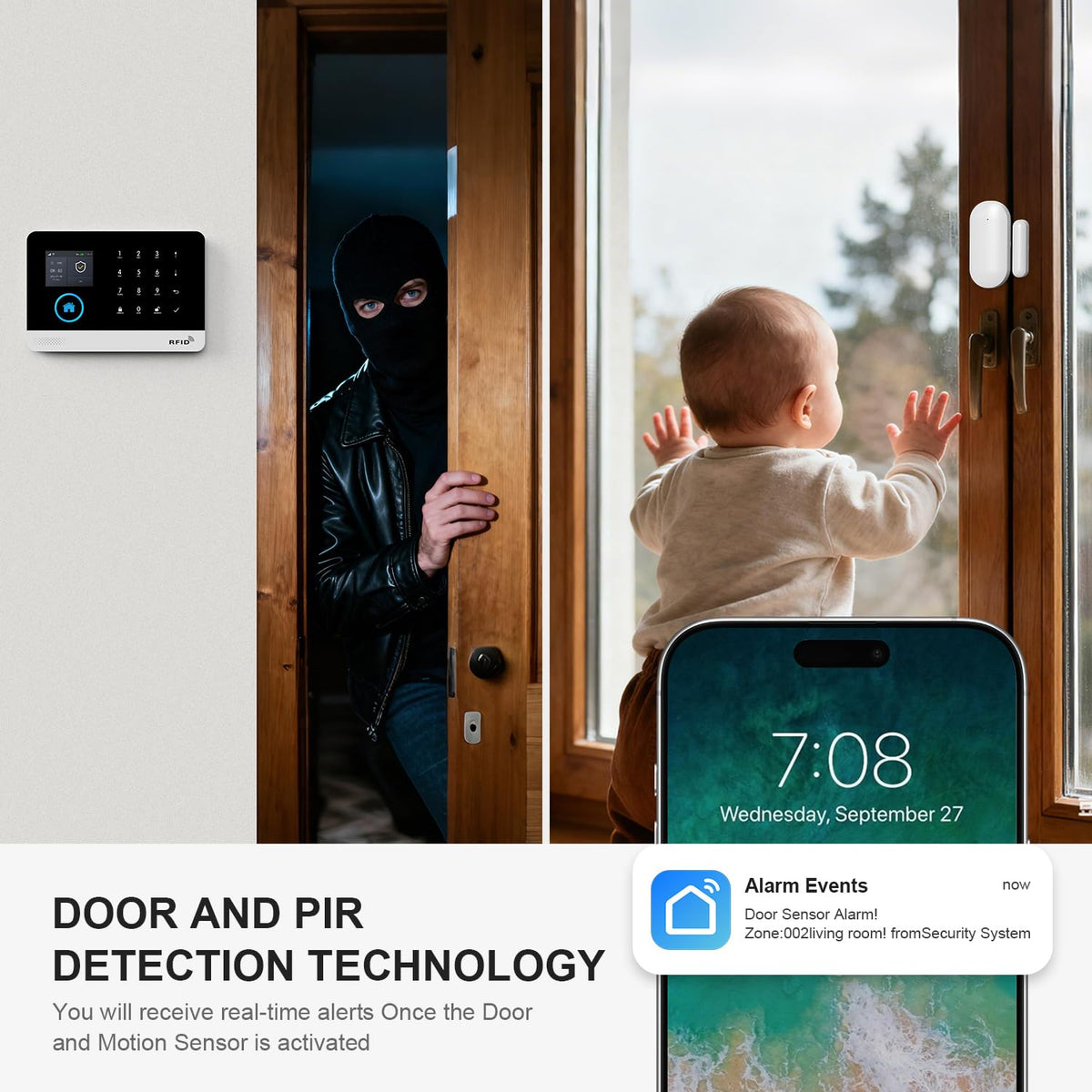 LWOHSI A103F Home Security Alarm System with 2MP Security Camera