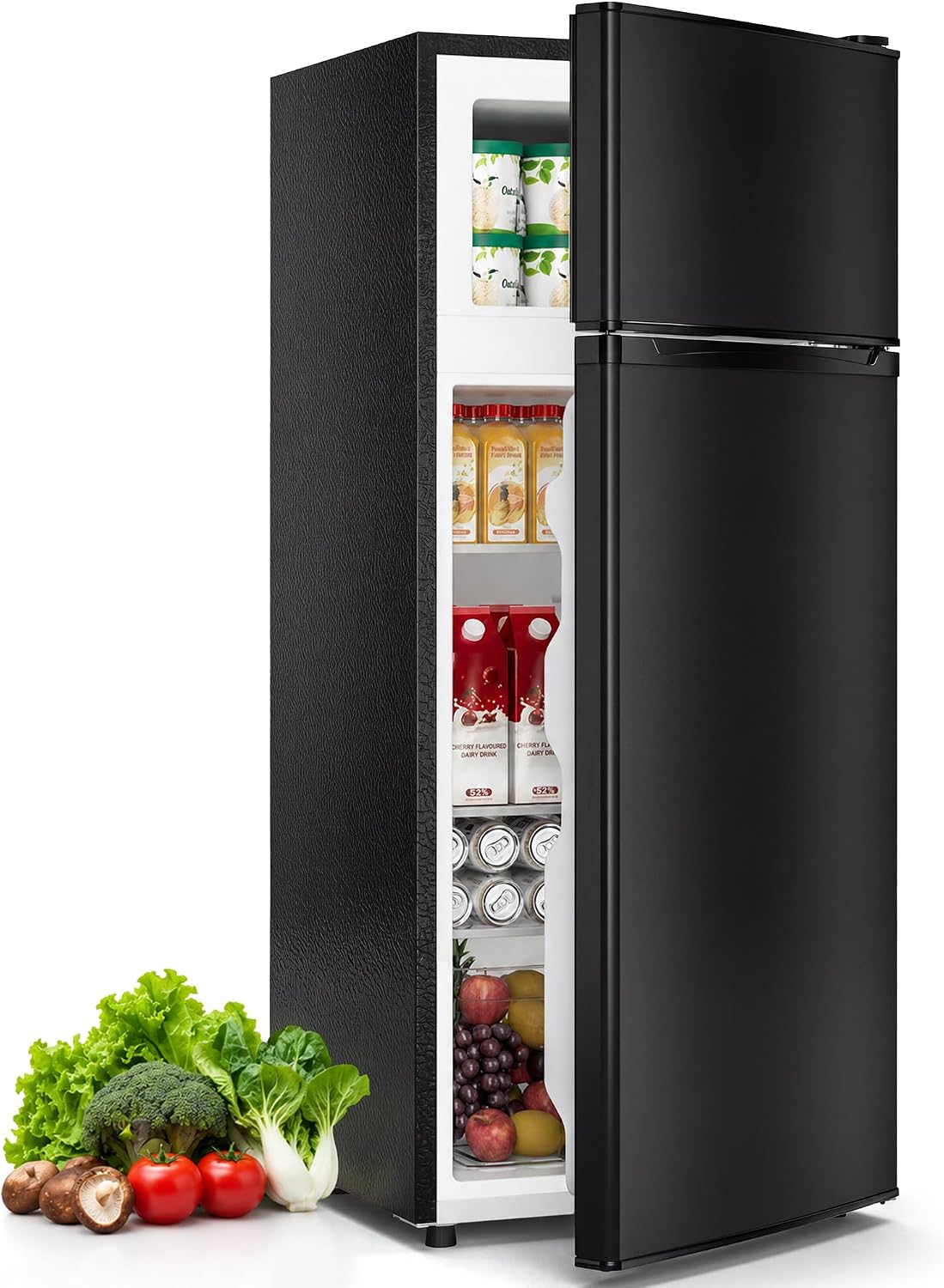 4.5 Cu.Ft Mini Fridge Freezer for Dorm/Office, 2-Door, Quiet