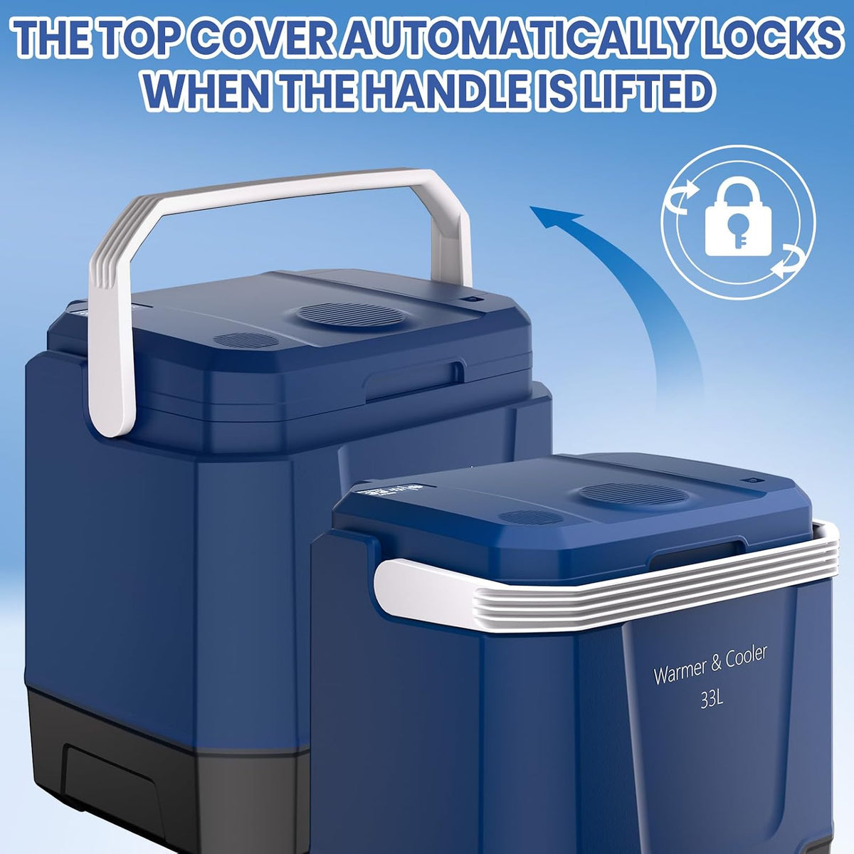Garvee Electric Cooler & Warmer 35 Quart (33 L), Blue