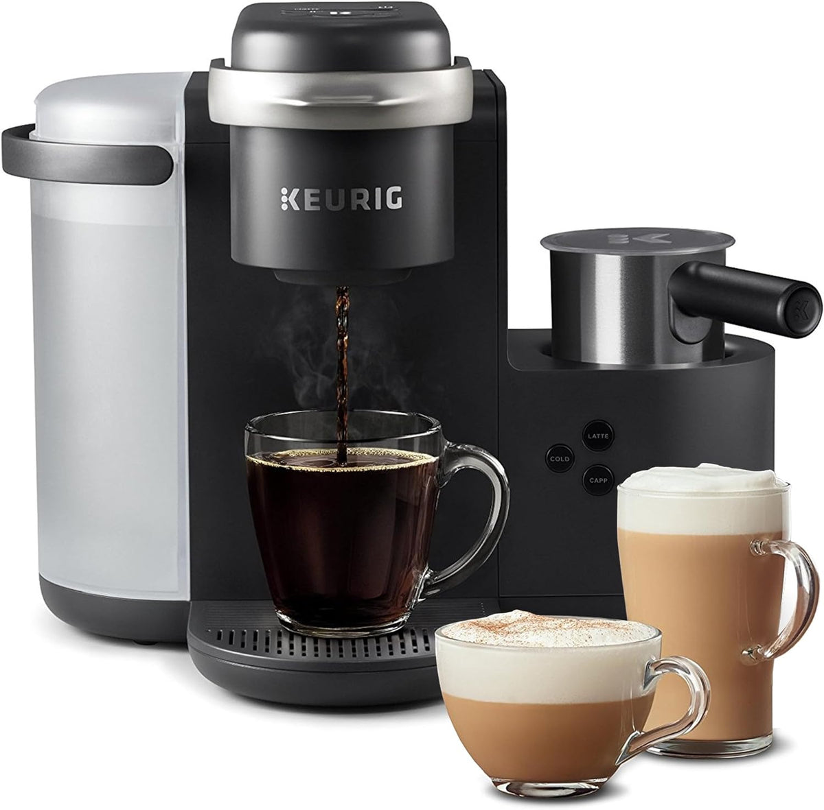 Keurig K-Cafe Single-Serve K-Cup Coffee Maker, Dark Charcoal