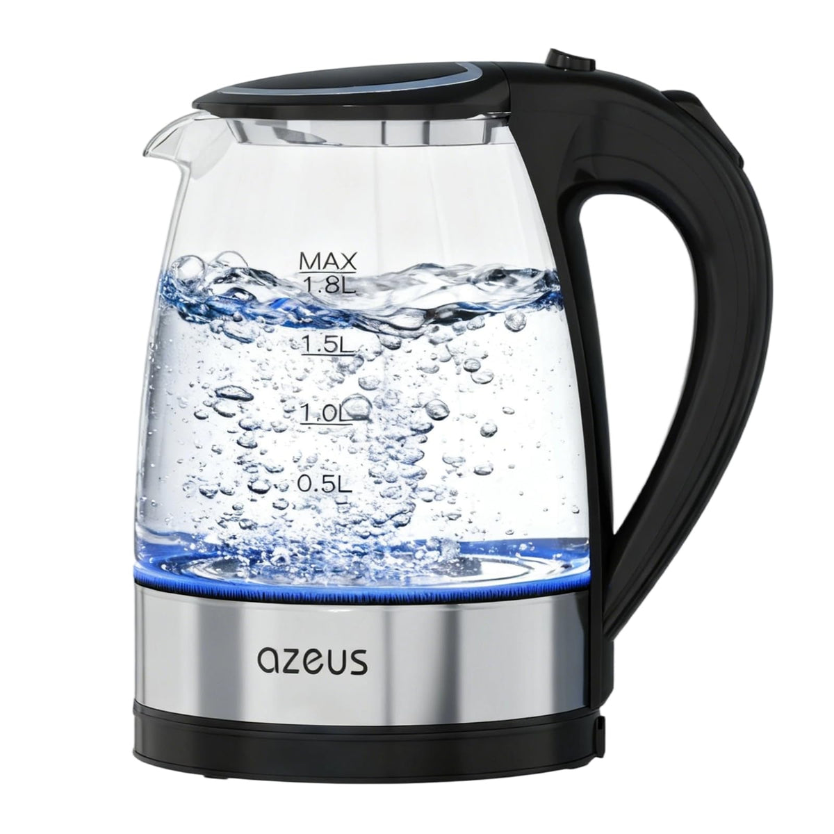 Azeus 1.8L Electric Kettle CX-817 - Fast Boil, Auto Shut-Off, Boil-Dry Protection, 360° Swivel Base - Stainless Steel Water Boiler for Tea, Coffee, and Hot Water