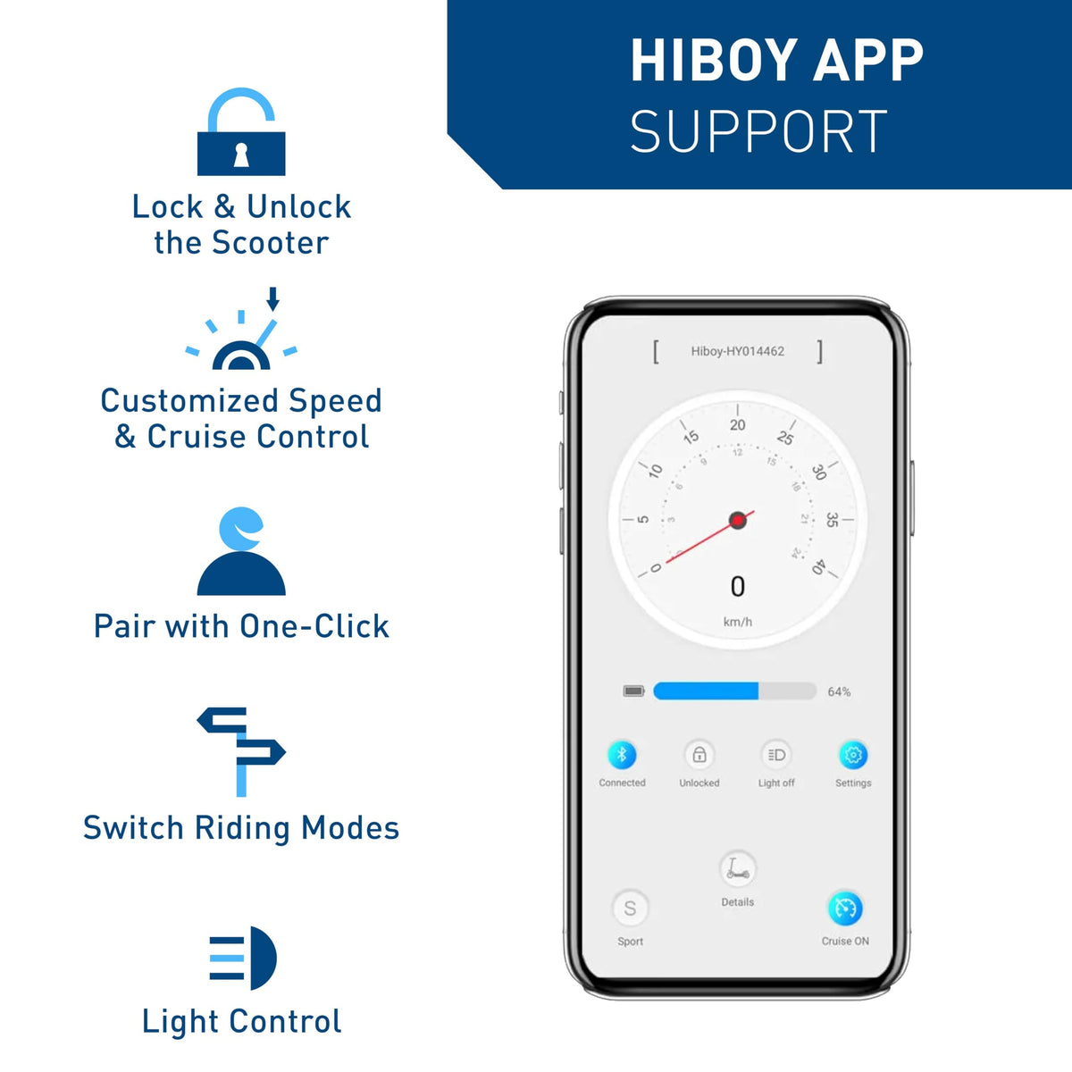 Hiboy S2 Electric Scooter - 8.5" Solid Tires - Up to 17 Miles Long-Range