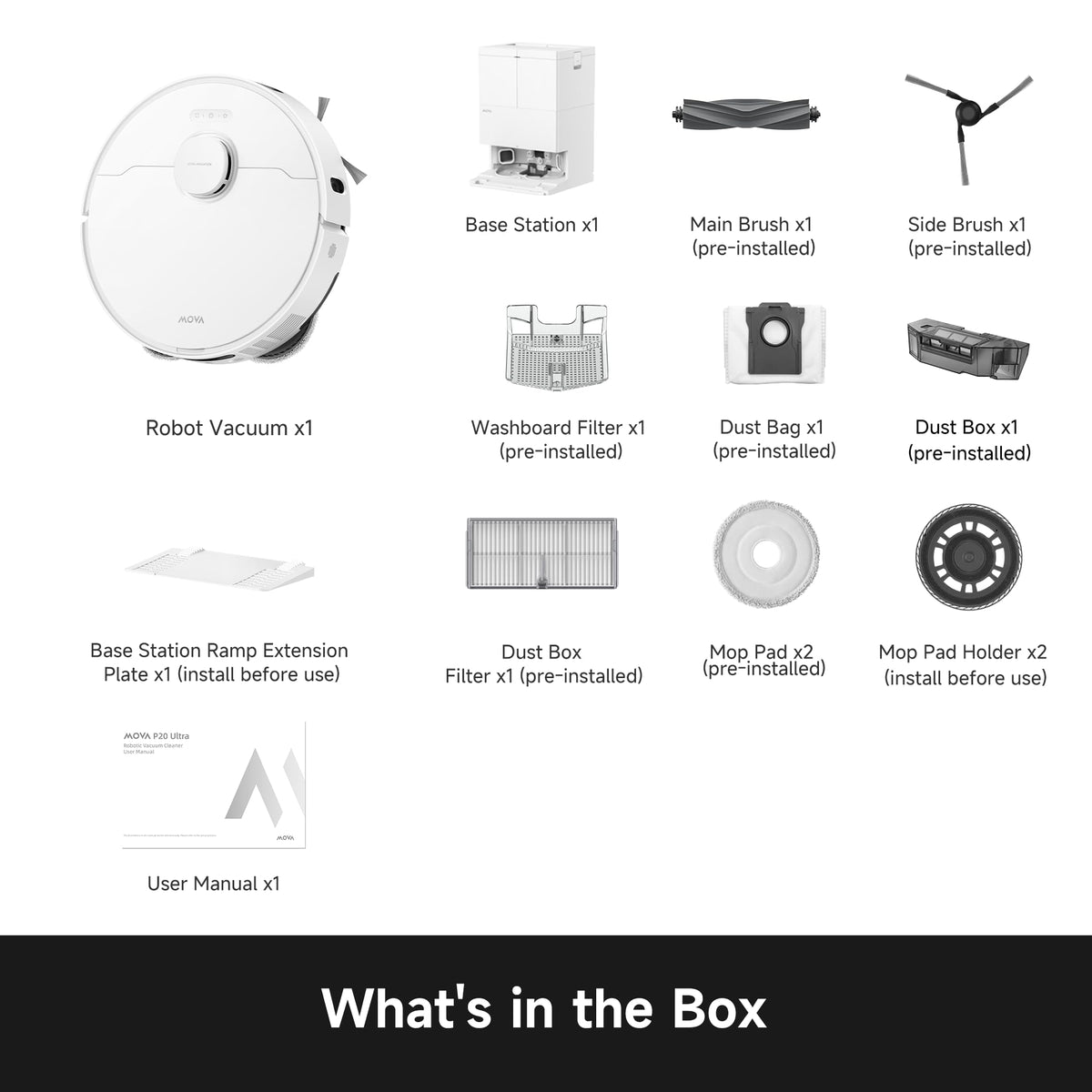 MOVA P10 Pro Ultra Gen 2 Robot Vacuum and Mop 26000Pa Suction 2026 Upgraded