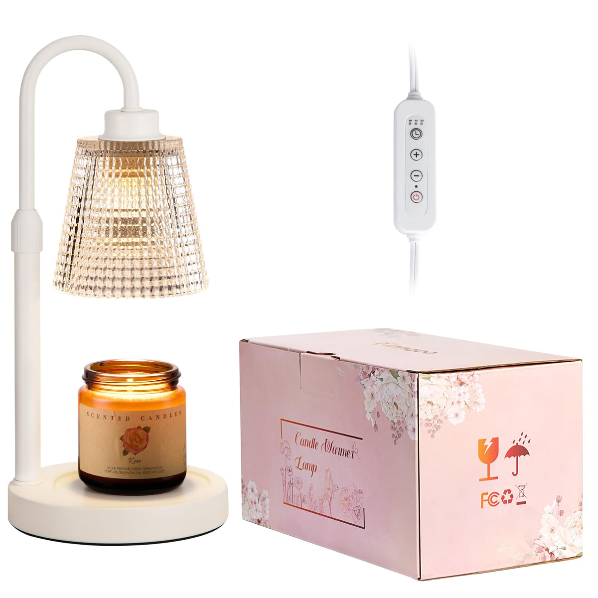 Innqoo Candle Warmer Lamp with Timer Home Decor Birthday Gifts for Women