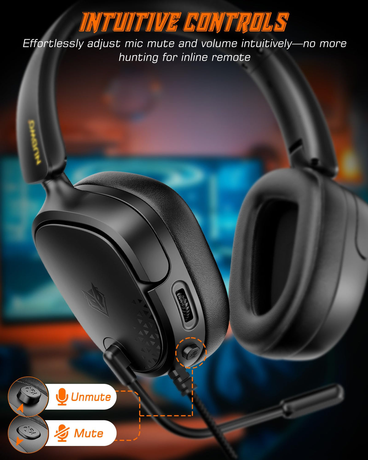 NUBWO HG04L Gaming Headset for Xbox Series X|S/Xbox One, PS5/PS4, Switch
