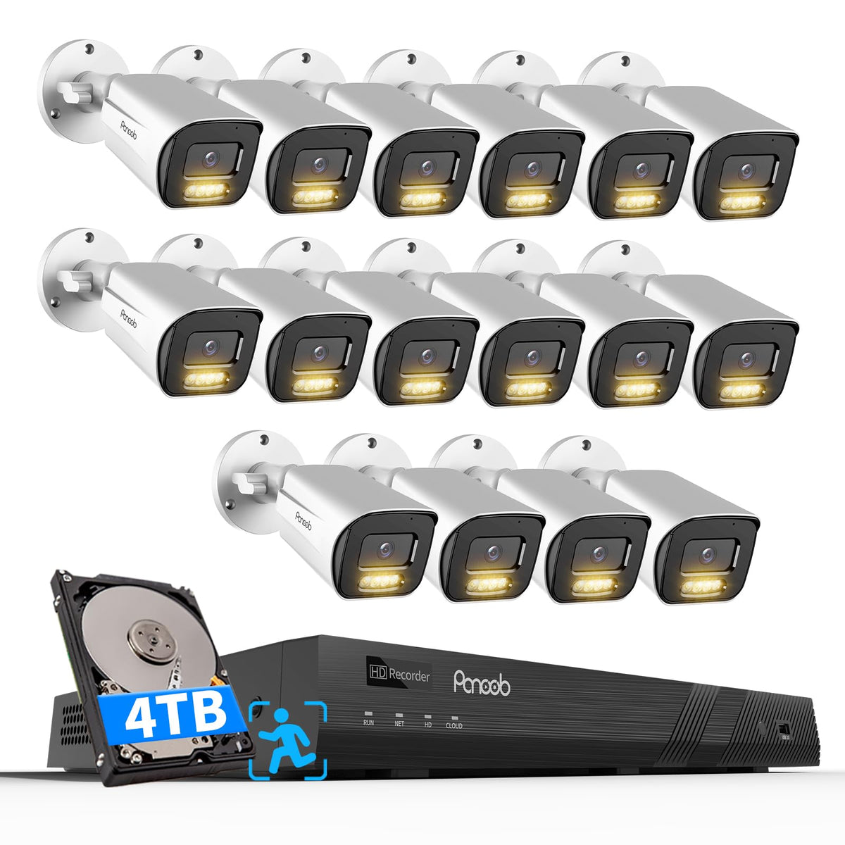 PoE 32 Channel Security Camera System with 8TB HDD, PB65A2032-5MD