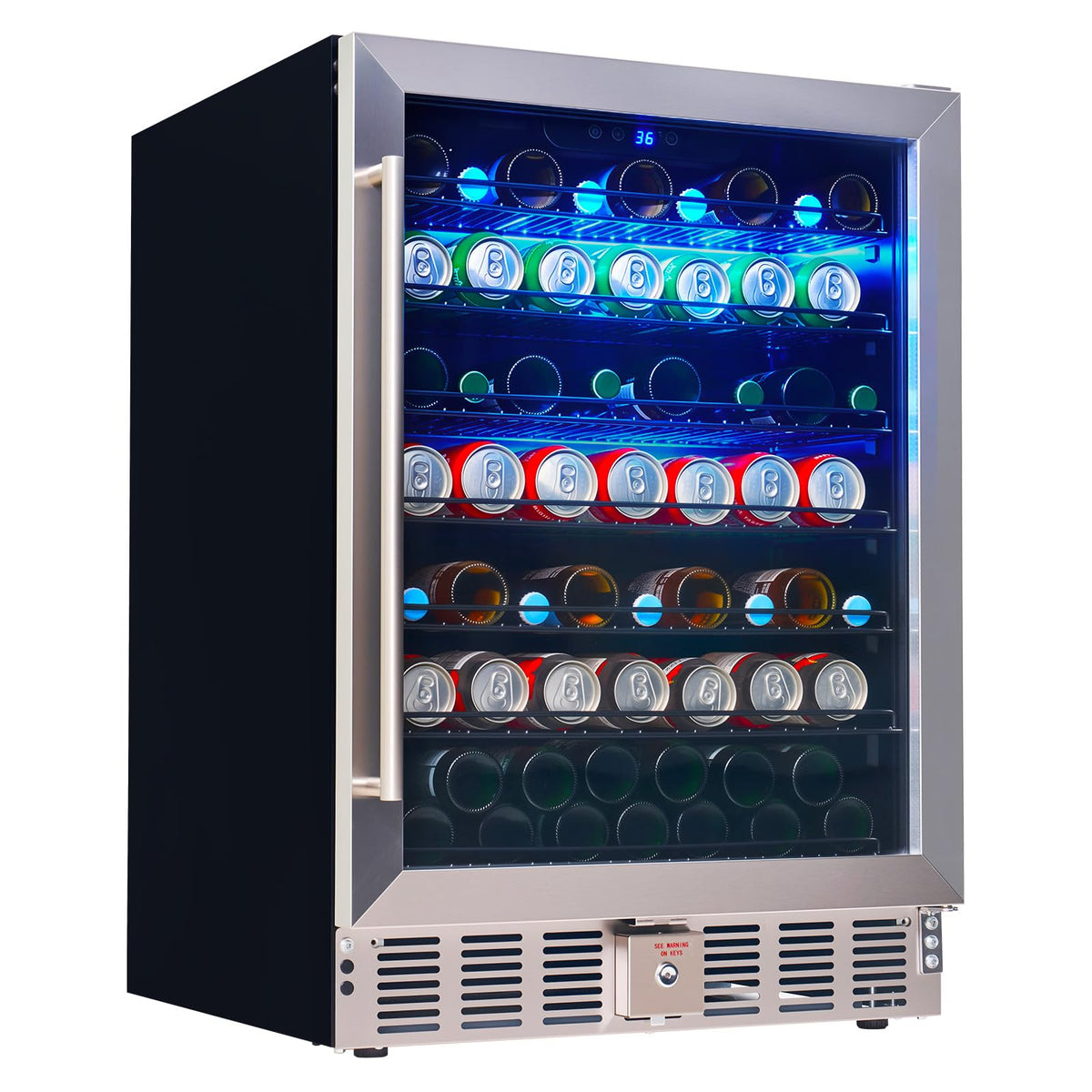 Albott 24 Inch Outdoor Beverage Fridge, 5.0 Cu.Ft Beverage Refrigerator