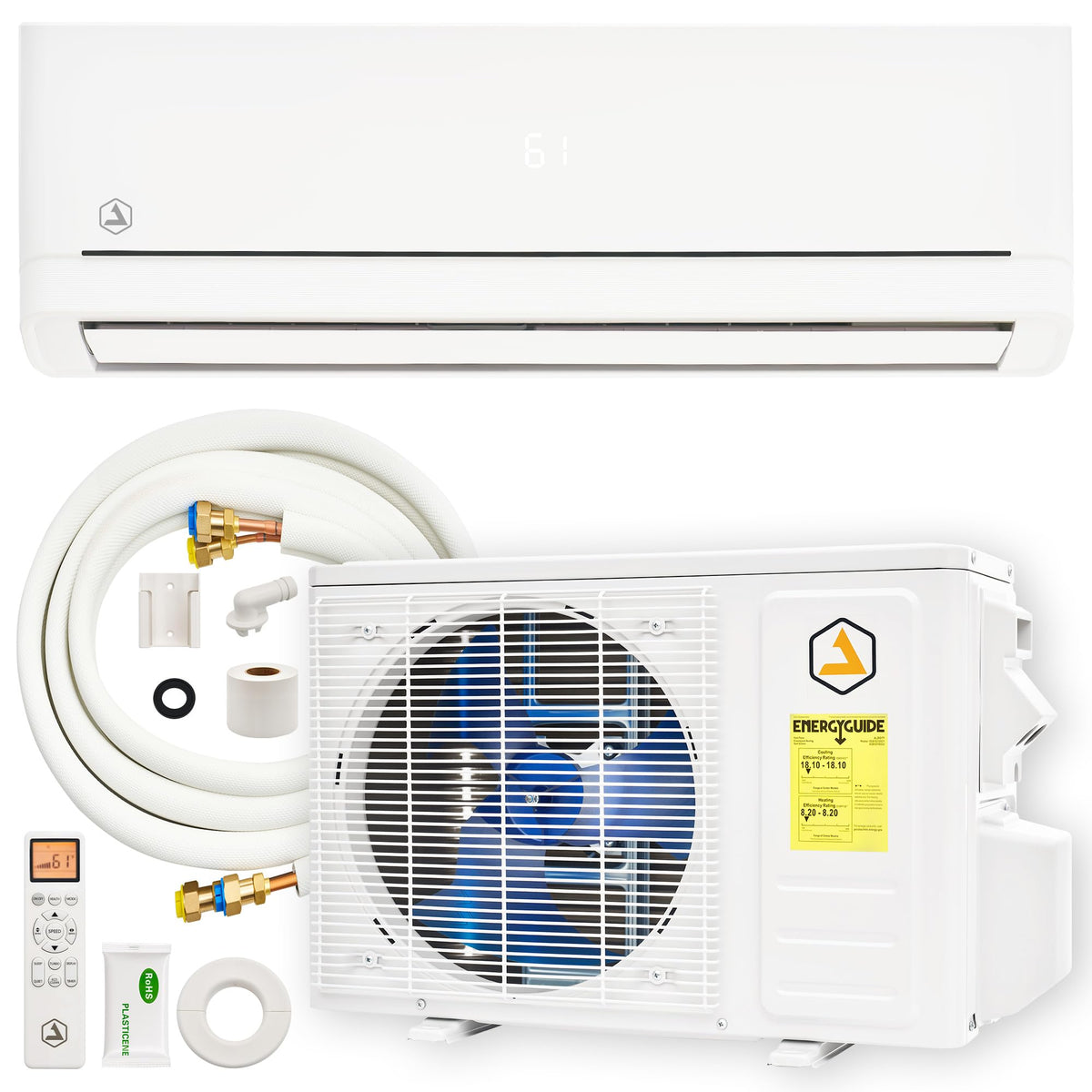 Albott 12,000 BTU Mini Split Air Conditioner and Heater SEER2 18, 115V