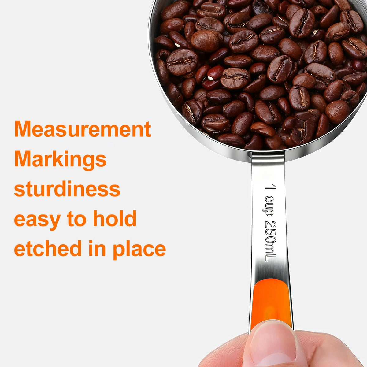 10-Pcs Stainless Steel Measuring Cups & Spoons Set, Colorful Handles