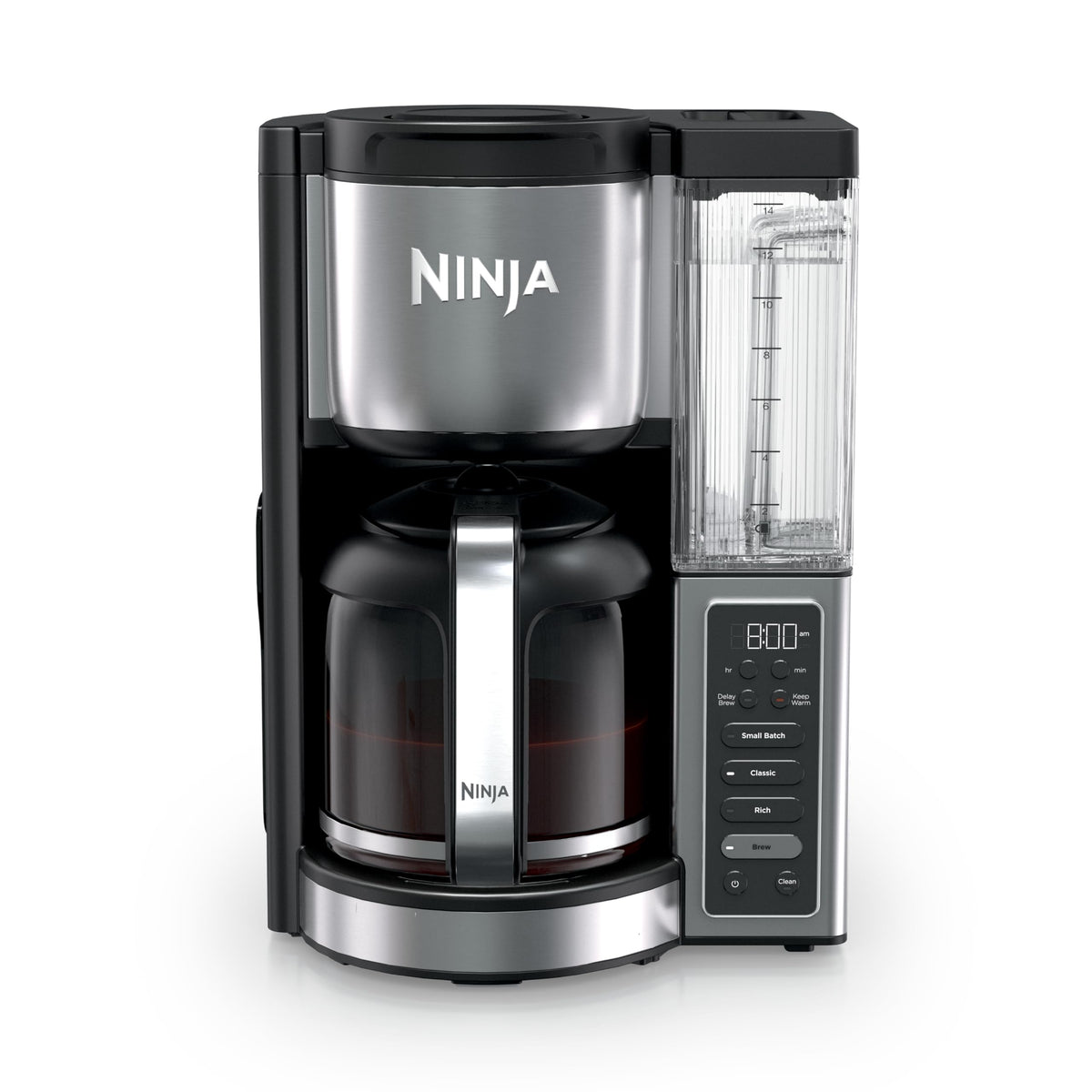 Ninja Fresh Brew Coffee Maker, 12 Cup Glass Carafe, Stainless Steel, CE251