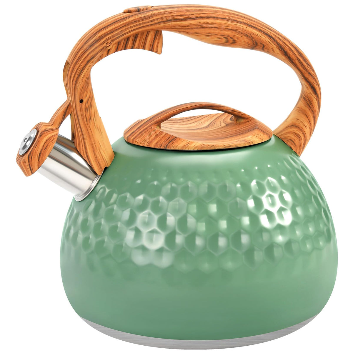GGC Whistling Tea Kettle for Stove Top, 3.2QT/3L Stainless Steel Tea Kettle