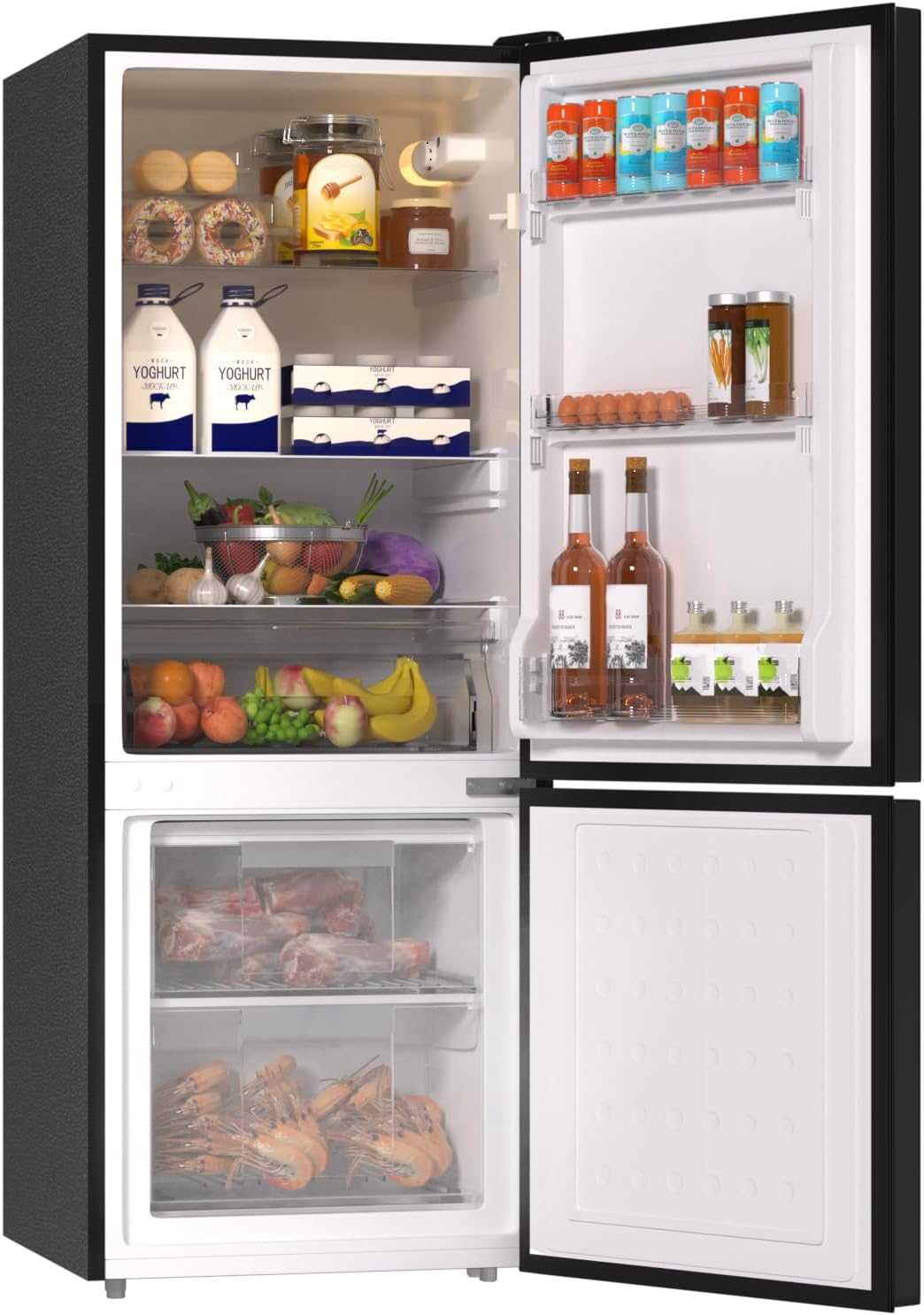 Apartment 7.1 Cu.Ft Refrigerator with Bottom Freezer Silver