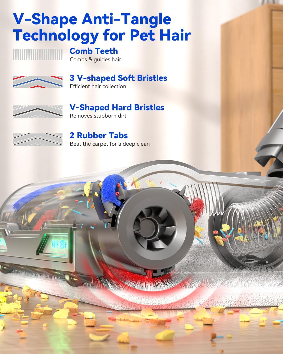 H9 Cordless Vacuum Cleaner 700W 58kPa 90 Mins Runtime for Home