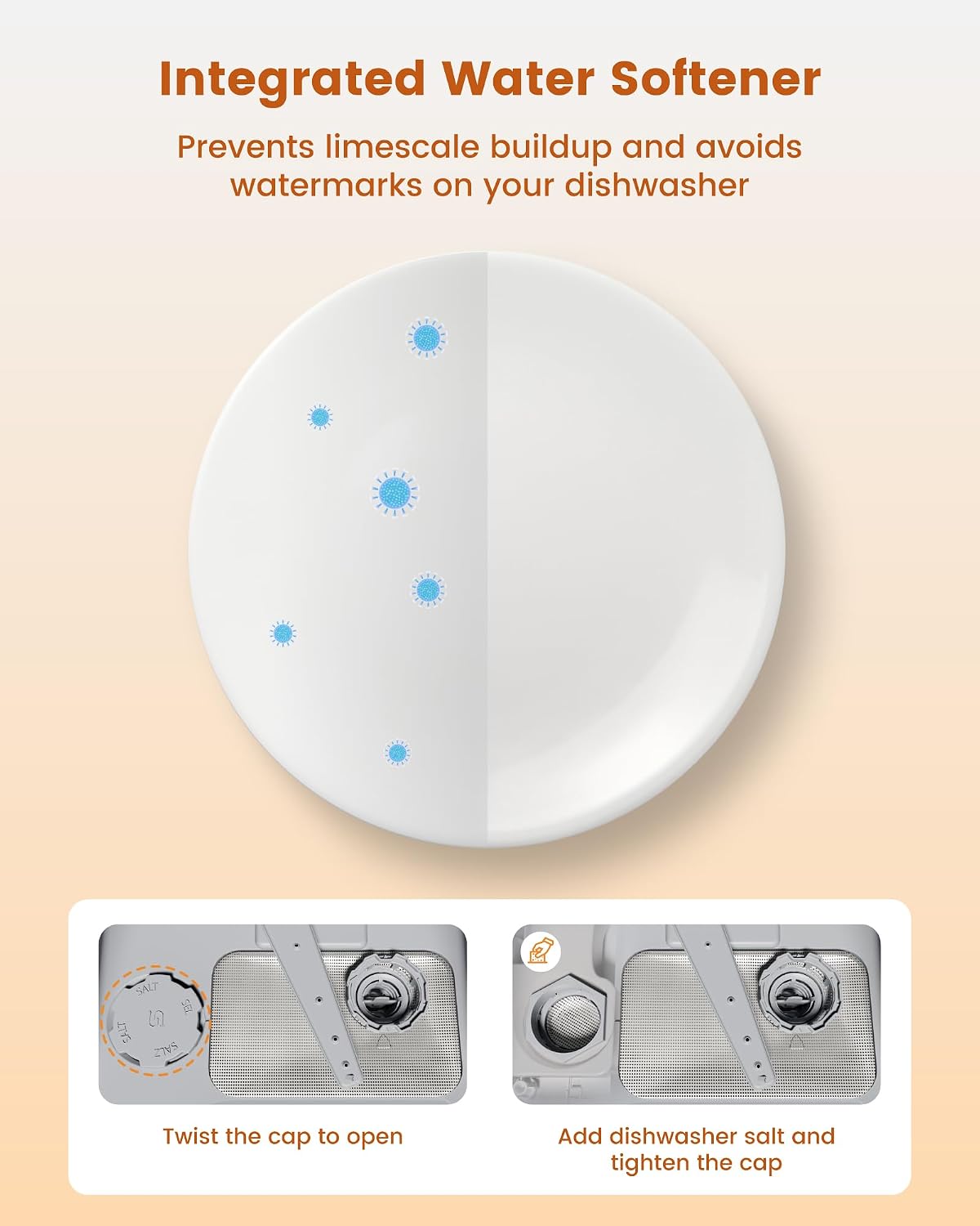 HAVA Countertop Dishwasher with Water Softener & Enhanced Energy Efficiency