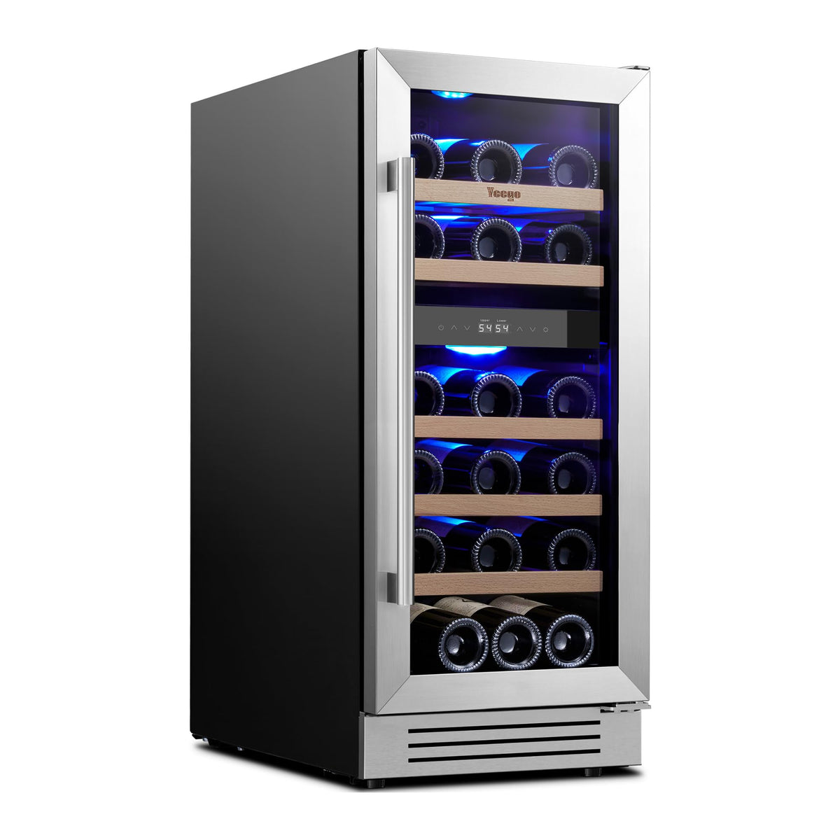 Yeego 24 Inch Dual Zone Wine Fridge with 52 Bottle