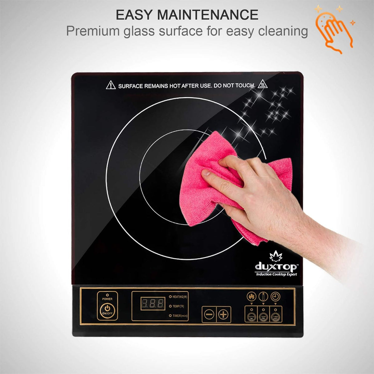 Duxtop 1800W Portable Induction Cooktop Countertop Burner, Gold 8100MC