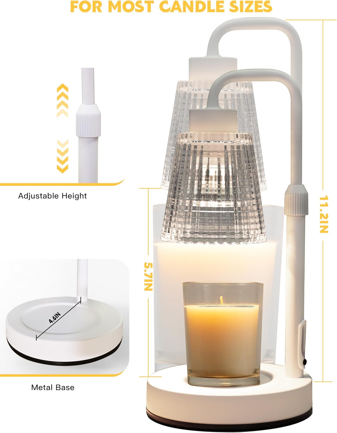 GODONLIF Candle Warmer Lamp with Timer, Birthday Gifts for Women Home Decor