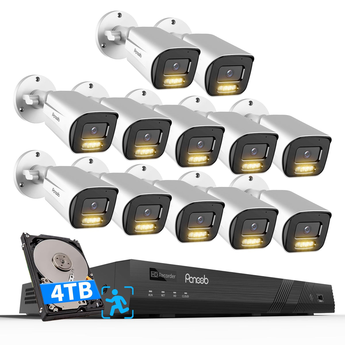 PoE 32 Channel Security Camera System with 8TB HDD, PB65A2032-5MD