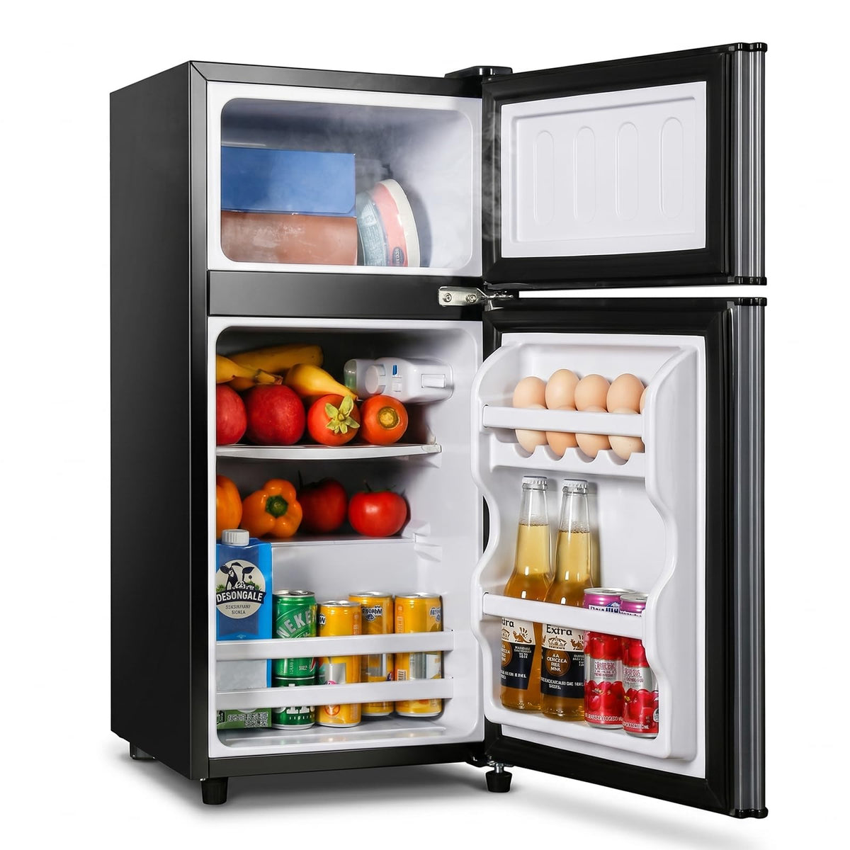 Mini Fridge with Freezer, 3.2 cuft Small Refrigerator, Compact Refrigerator