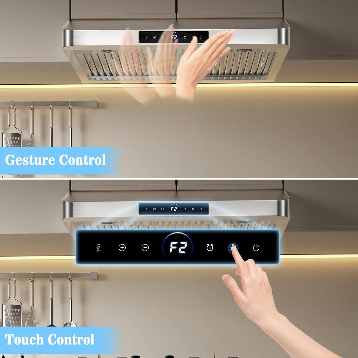 30 inch Under Cabinet Range Hood 1200 CFM Stainless Steel Vent Hoods