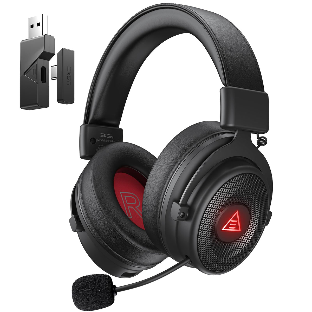 EKSA E900 Pro USB Gaming Headset for PC, 7.1 Surround Sound, 50MM Driver