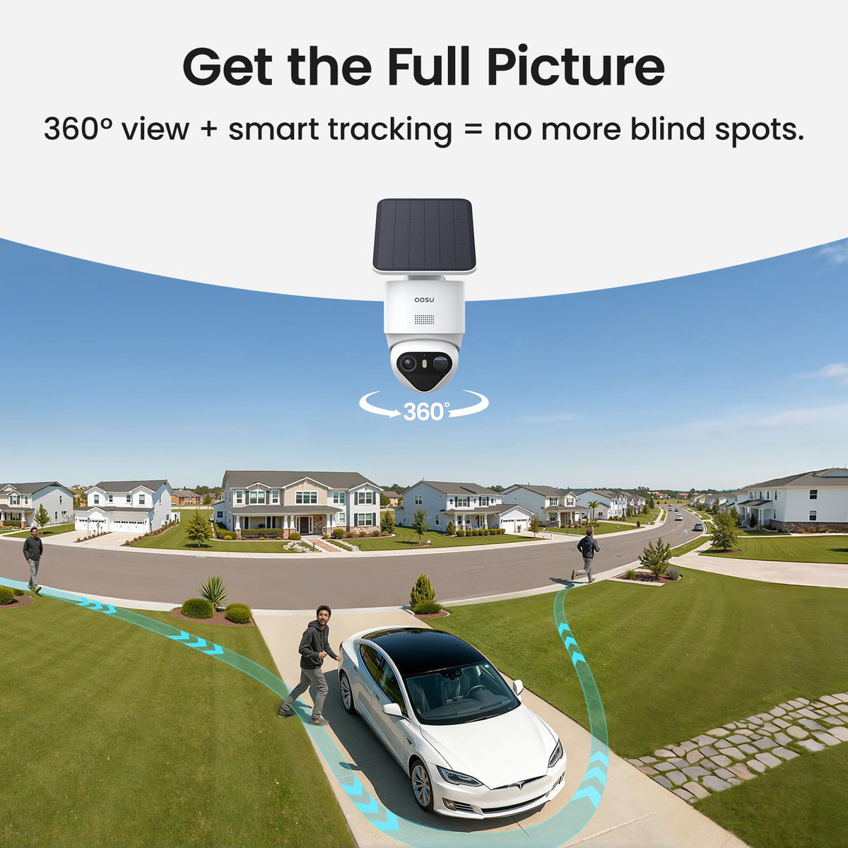 aosu T2 Ultra 4K Camera for Home Security, 2 Cam Kit,TrueColor Night Vision