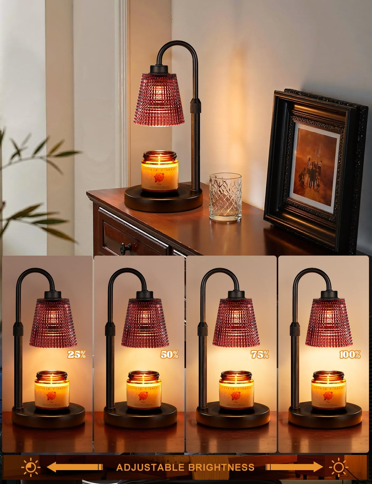 Innqoo Candle Warmer Lamp with Timer Home Decor Birthday Gifts for Women