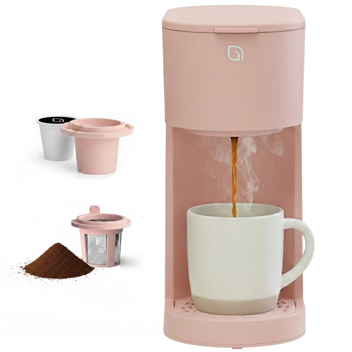 WILLOW K-Cup Coffee Maker, Single Serve Coffee Maker with 6 to 12oz Brew Size & Strong Brew Option, Single Cup Coffee maker made with 99% PCR Recycled Plastics, Coffee Machine