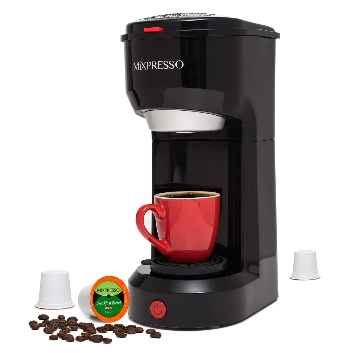 Mixpresso Single Serve Coffee Maker K Cup Coffee Maker for K Pods & Grounds
