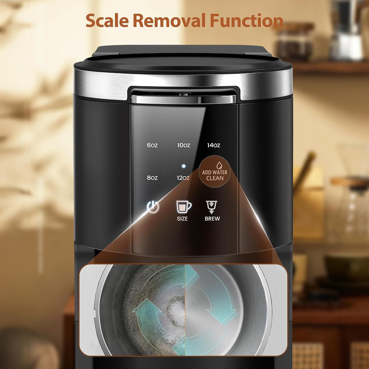 WAA Single Serve Coffee Maker for Capsule & Ground Coffee