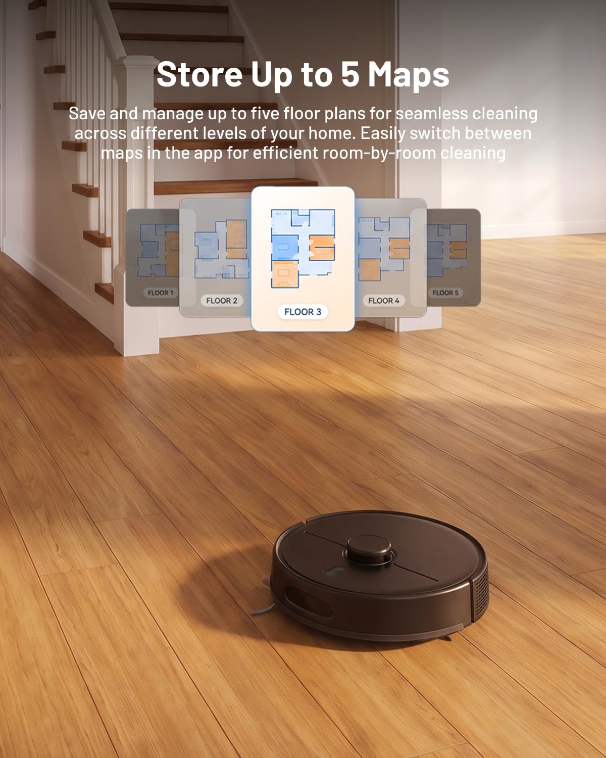 Robot Vacuum and Mop Combo, 8000Pa, Self-Emptying