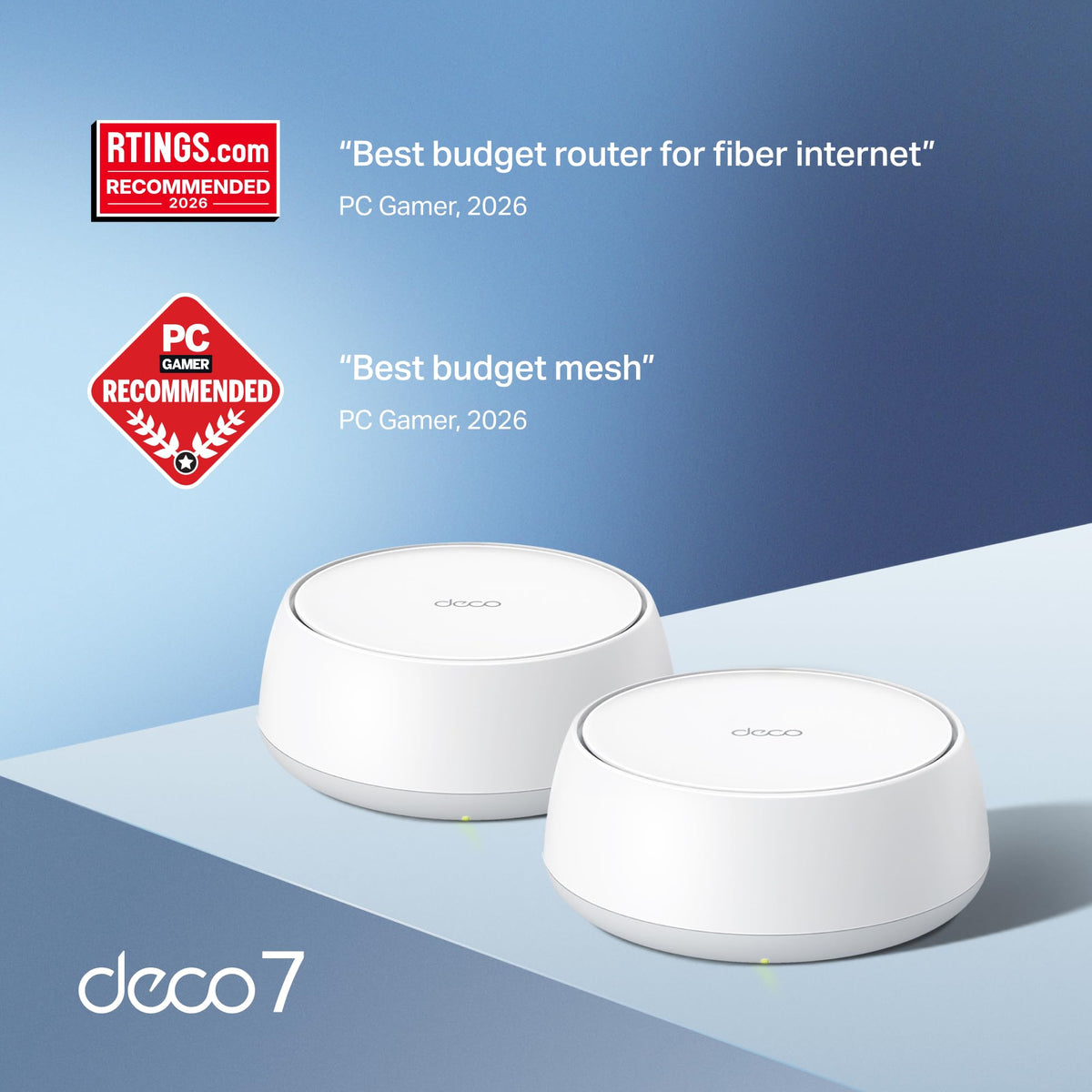 Deco 7 Dual-Band BE5000 WiFi 7 Mesh Wi-Fi System 4-Stream 5 Gbps, 240 Mhz