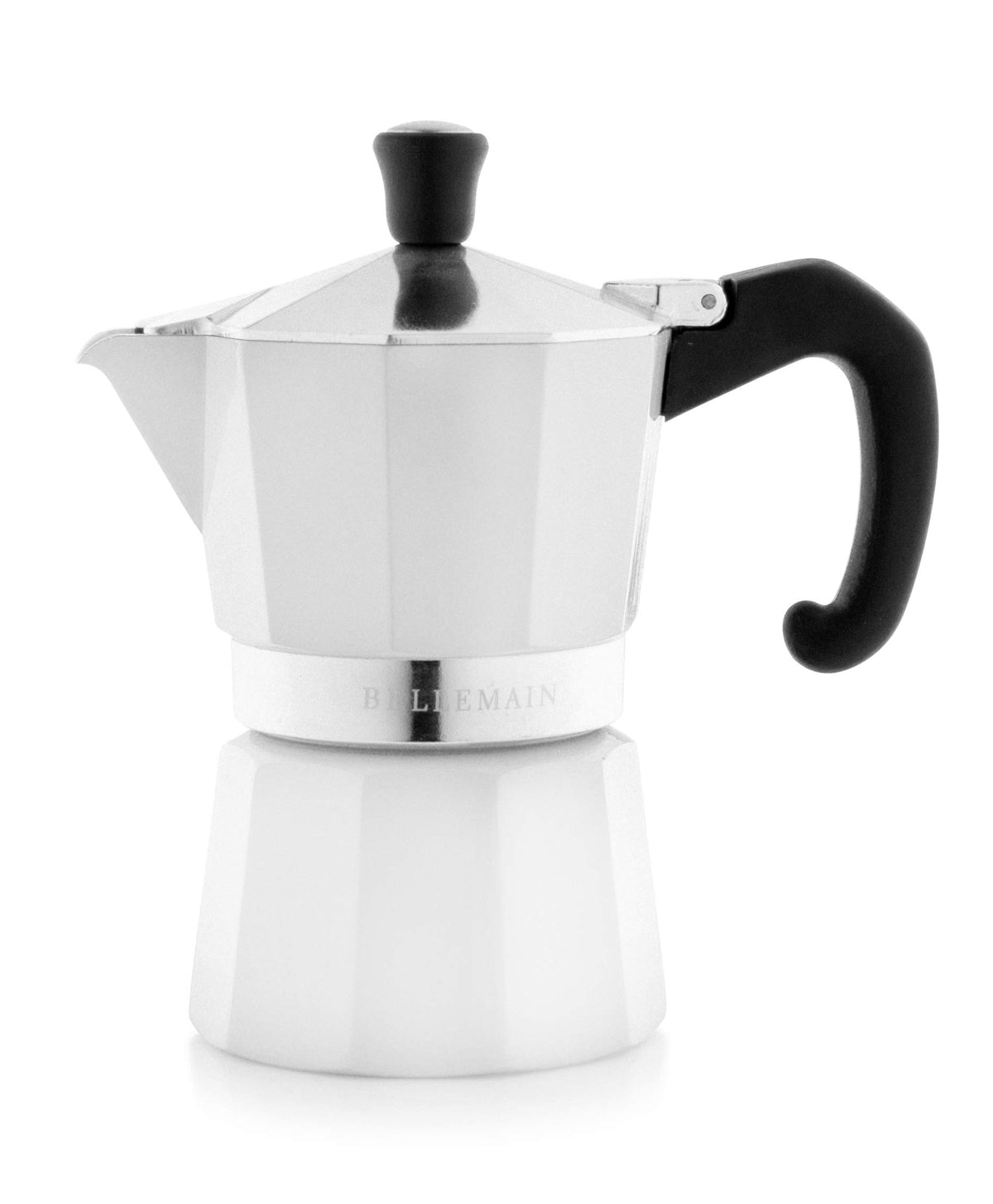 Bellemain Stovetop Espresso Maker, Italian Moka Pot, 6-Cup Silver