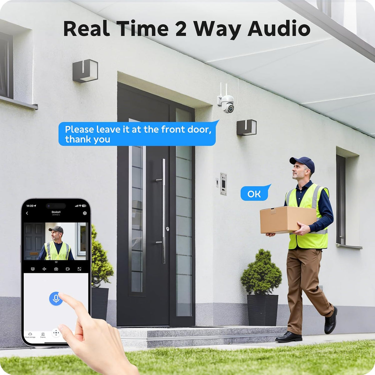 CAMCAMP Home Security Camera System Wireless Outdoor WiFi 5G 24/7 Recording