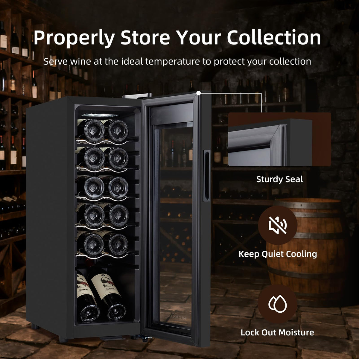 Beverage Refrigerator Cooler, 120 Can Mini Beverage Fridge with Reversible Glass Door for Soda Beer, 3 Cu.Ft Drink Fridge with Digital Temperature Control & Adjustable Shelves - Silver