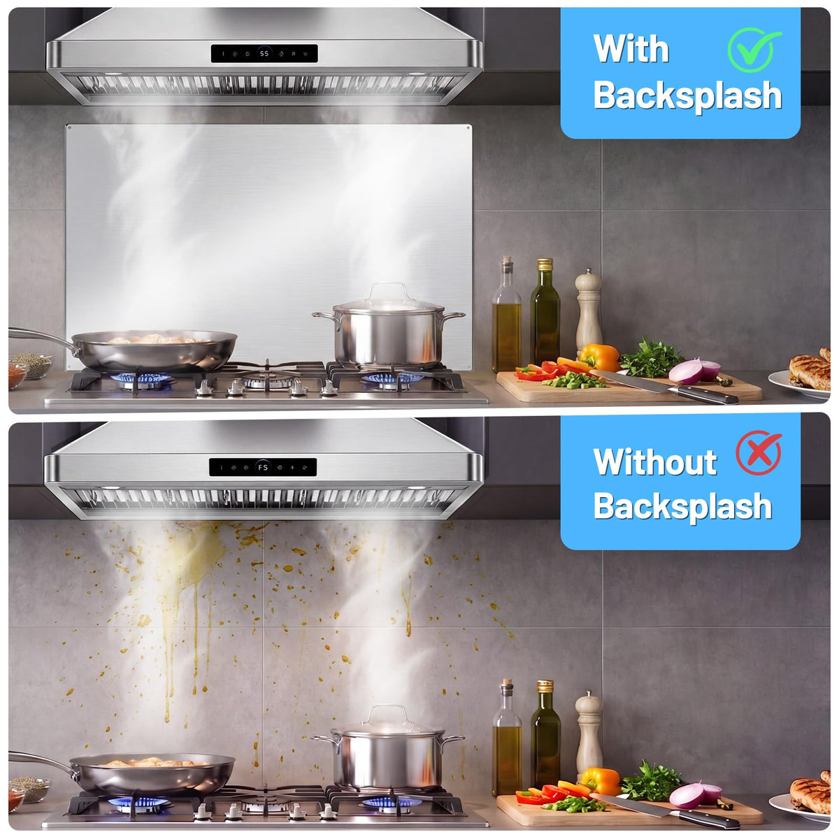 30 inch Under Cabinet Range Hood 1200 CFM Stainless Steel Vent Hoods