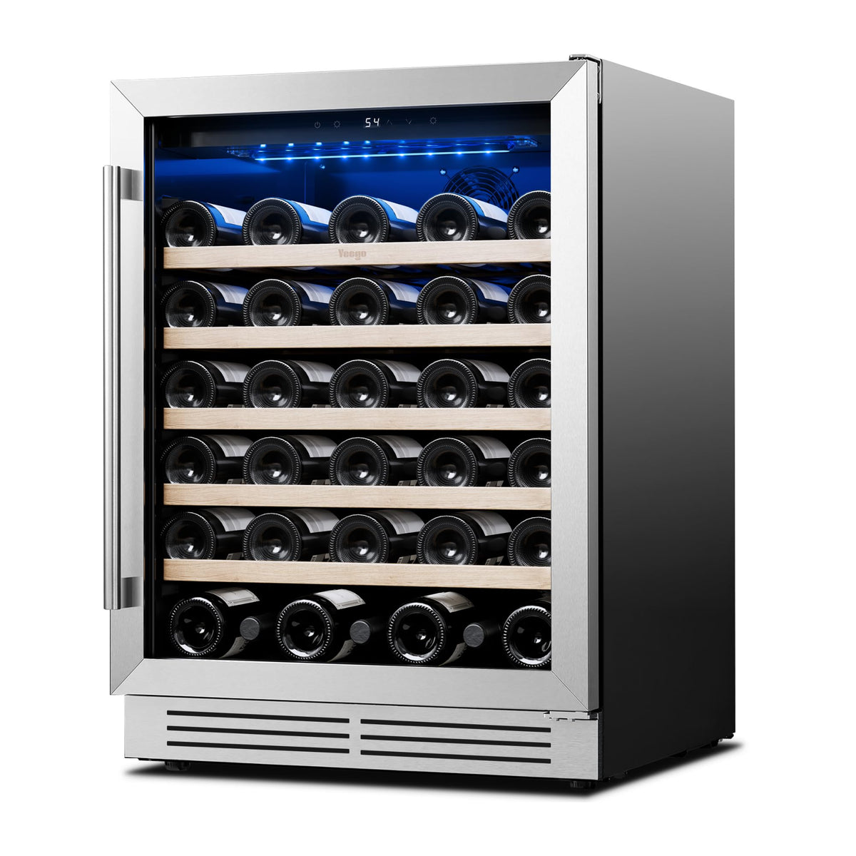 Yeego 24 Inch Dual Zone Wine Fridge with 52 Bottle