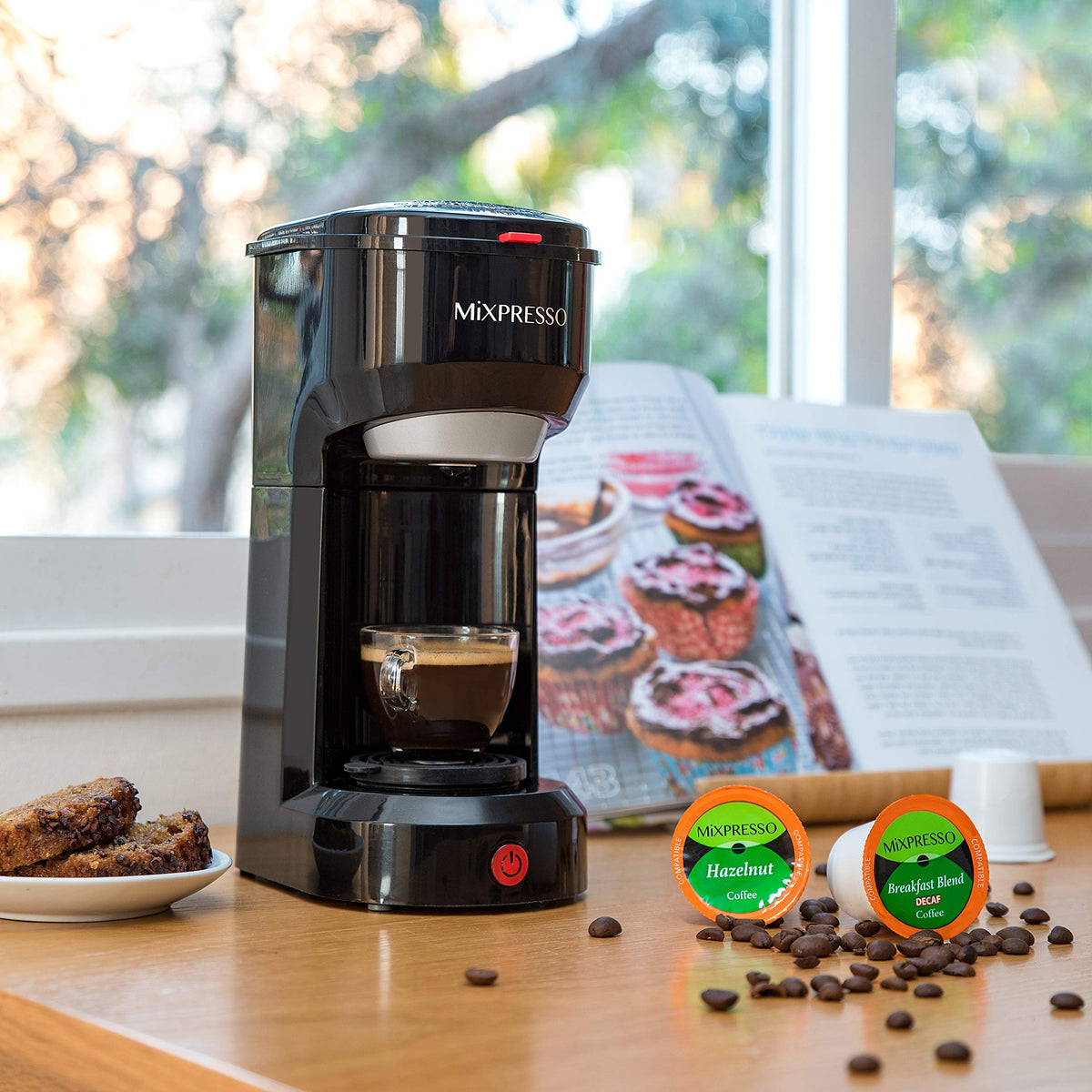 Mixpresso Single Serve Coffee Maker K Cup Coffee Maker for K Pods & Grounds