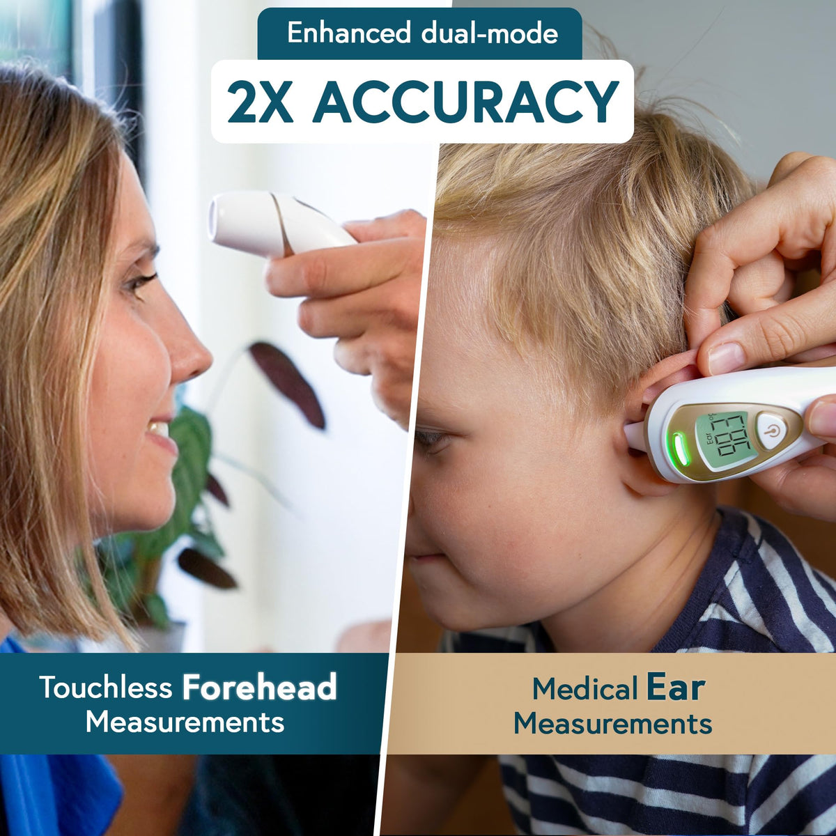 iProven Ear Thermometer with Non-Touch Forehead Function, Superior Accuracy