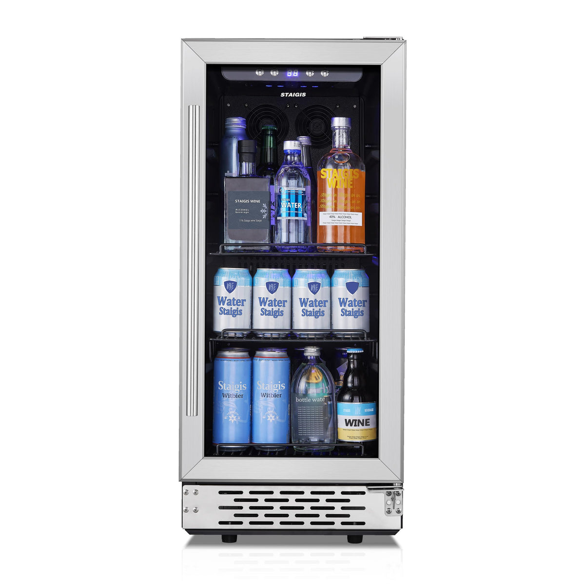 24inch Beverage Refrigerator,180 Cans Beverage Fridge Under Counter