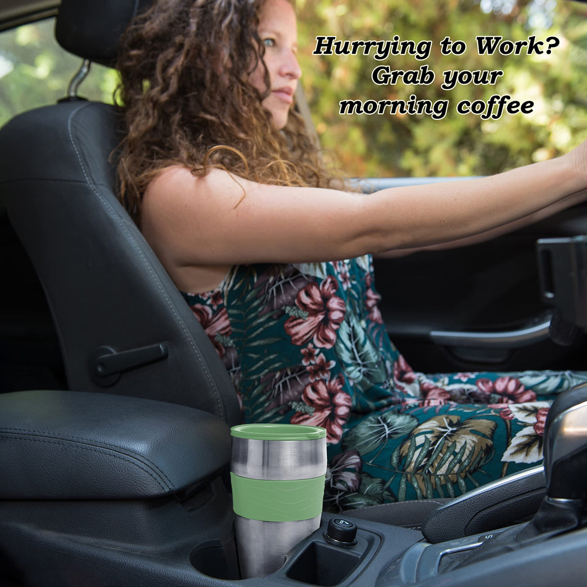 Mixpresso Single Serve & Single Cup Coffee Maker with 14oz Travel Mug Black