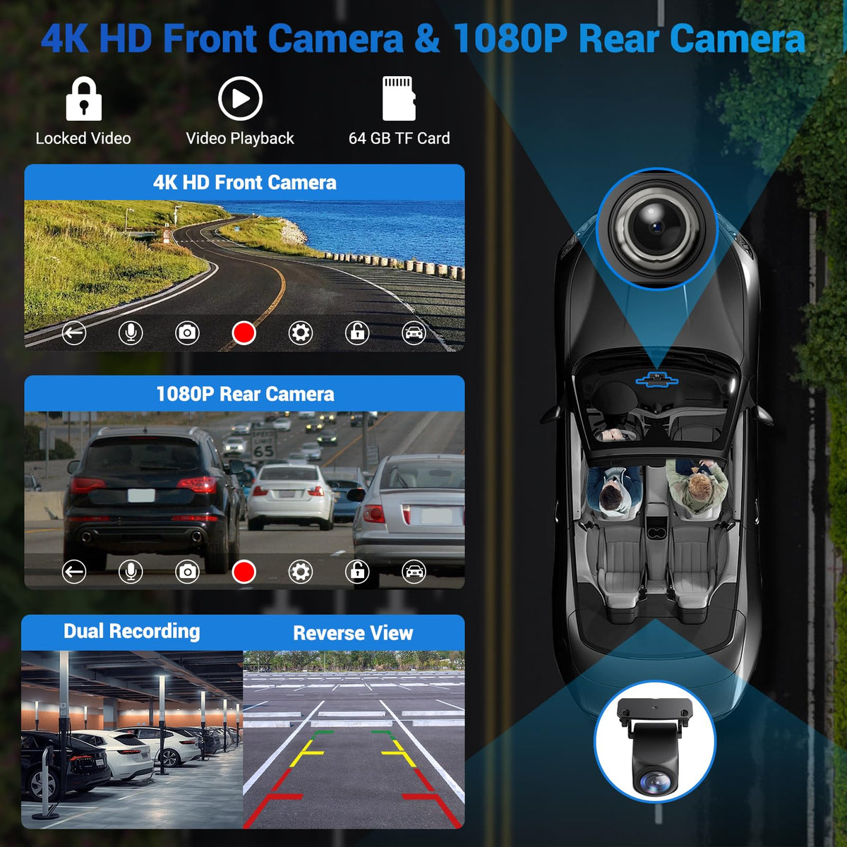 9" Wireless Apple Carplay Screen for Car with OTA Update, Backup Camera