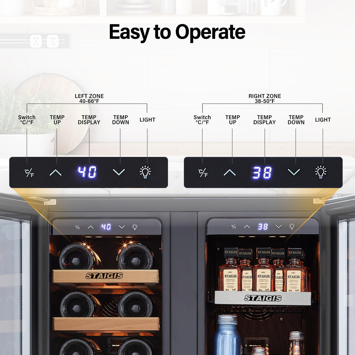 24inch Beverage Refrigerator,180 Cans Beverage Fridge Under Counter