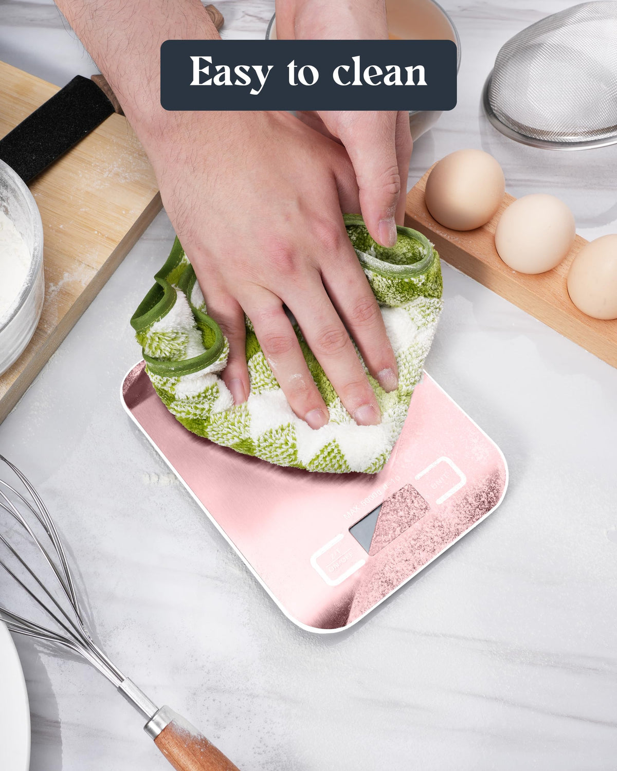 Food Scale, Digital Kitchen Scale with Grams & Ounces Units, 11lb