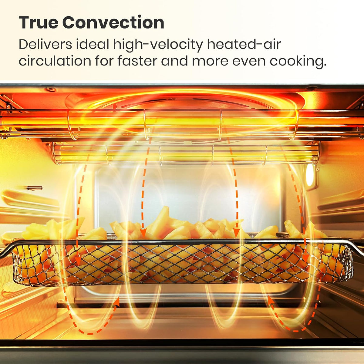 VAL CUCINA 26.3 QT Infrared Air Fryer Toaster Oven Combo, 10-in-1
